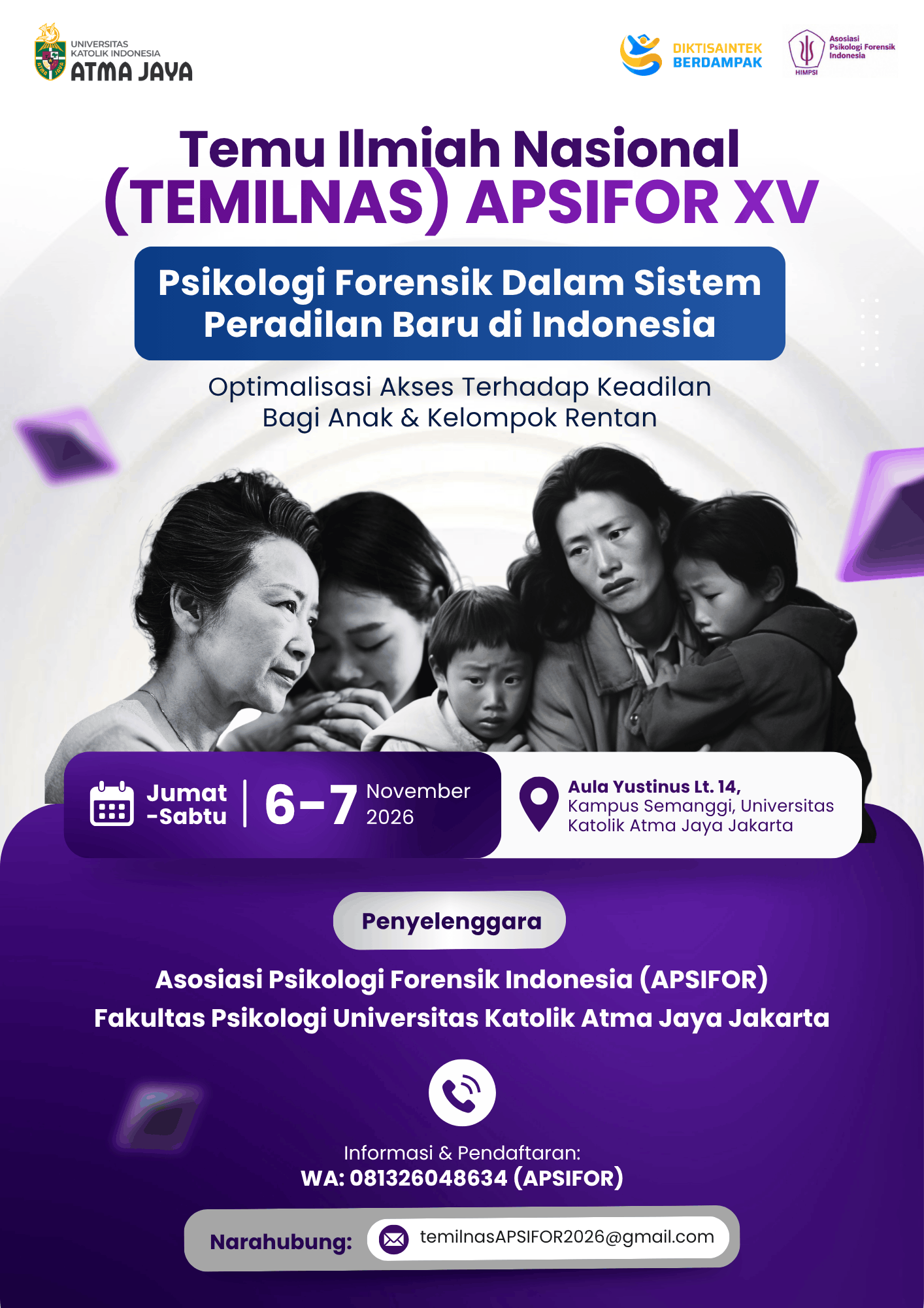 Flyer TEMILNAS XV APSIFOR 2026